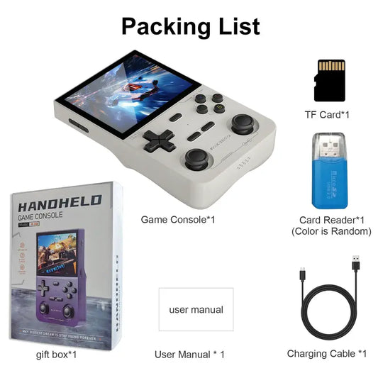 YLW GAMINJA K36 Portable Retro Handheld Gaming Console with 3.5-inch HD Color Screen 64GB Storage 16000+ Preloaded Games &amp; 20+ Emulators Double 3D Joystick Design Compact Lightweight Design